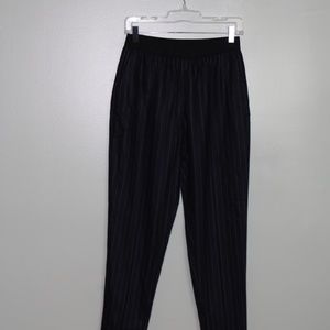 everlane women wool pants size 2 navy /white strip